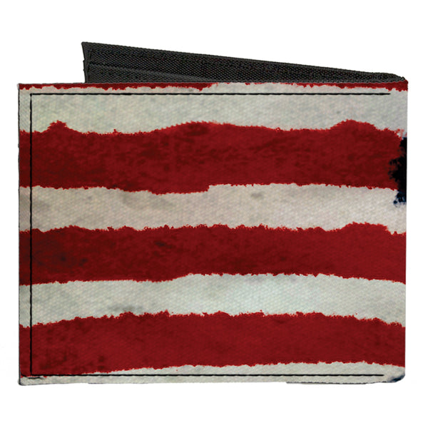 Buckle-Down Canvas Bi-Fold Wallet - Stars & Stripes Painting