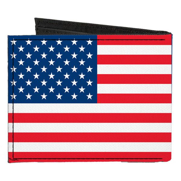 Buckle-Down Canvas Bi-Fold Wallet - United States Flag