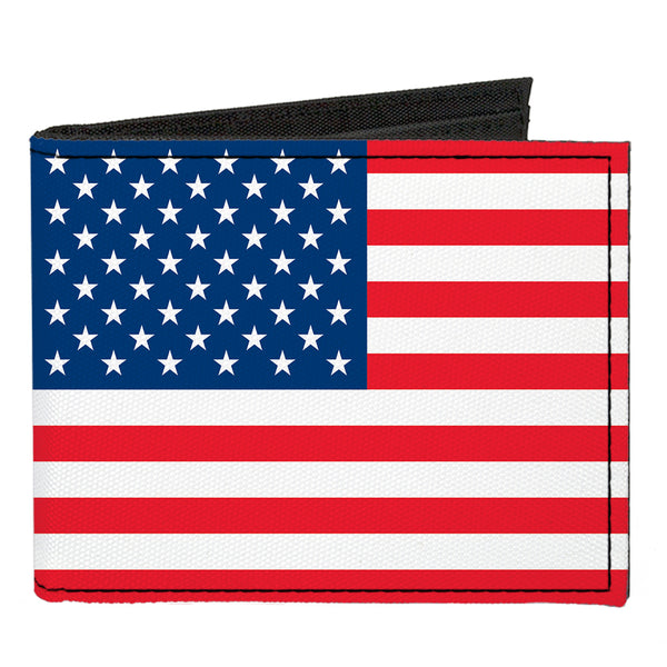 Buckle-Down Canvas Bi-Fold Wallet - United States Flag