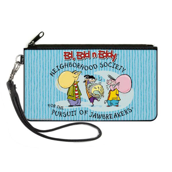 Buckle-Down Canvas Zipper Wallet - LARGE - ED EDD N EDDY JAWBREAKERS Pose and Title Logo Blues