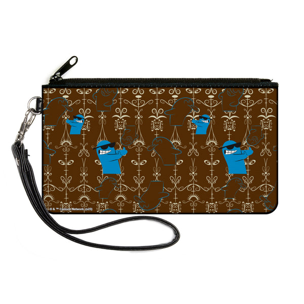 Buckle-Down Canvas Zipper Wallet - LARGE - Foster's Home for Imaginary Friends Bloo Poses Black/White