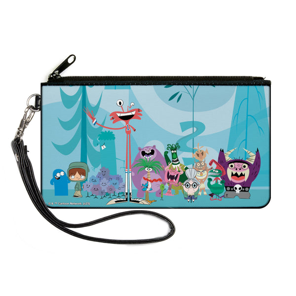 Buckle-Down Canvas Zipper Wallet - LARGE - Foster's Home for Imaginary Friends Group Pose Blues