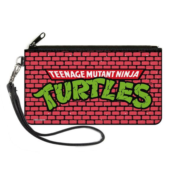 Buckle-Down Canvas Zipper Wallet - LARGE - TEENAGE MUTANT NINJA TURTLES Brick Title Logo