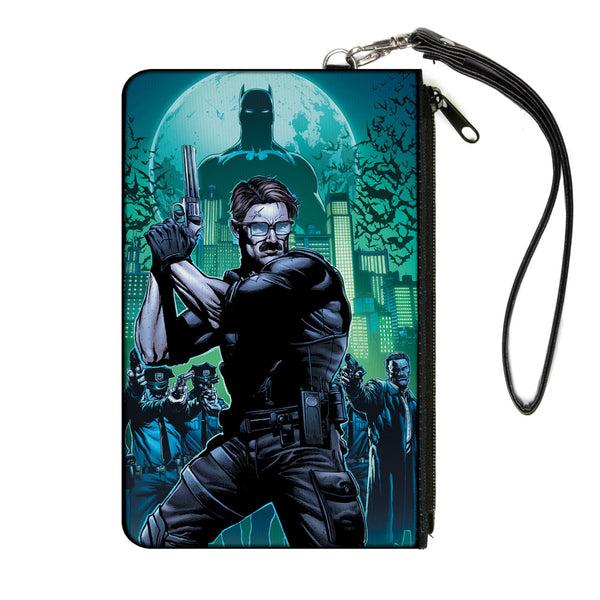 Buckle-Down Canvas Zipper Wallet - LARGE - The New 52 Detective Comics Issue #25 James Gordon Cover Pose Blues/Greens