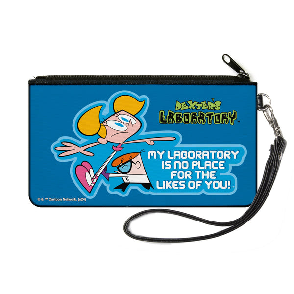 Buckle-Down Canvas Zipper Wallet - SMALL - DEXTER'S LABORATORY Dexter and Dee Dee NO PLACE FOR THE LIKES OF YOU Pose Blues
