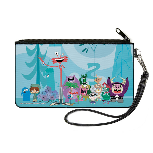 Buckle-Down Canvas Zipper Wallet - SMALL - Foster's Home for Imaginary Friends Group Pose Blues