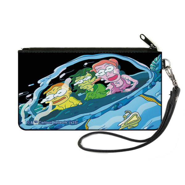 Buckle-Down Canvas Zipper Wallet - SMALL - Rick and Morty Morty Bruce Summer Ship Melt Scene