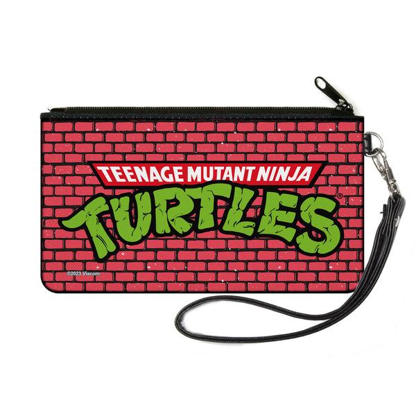 Buckle-Down Canvas Zipper Wallet - SMALL - TEENAGE MUTANT NINJA TURTLES Brick Title Logo