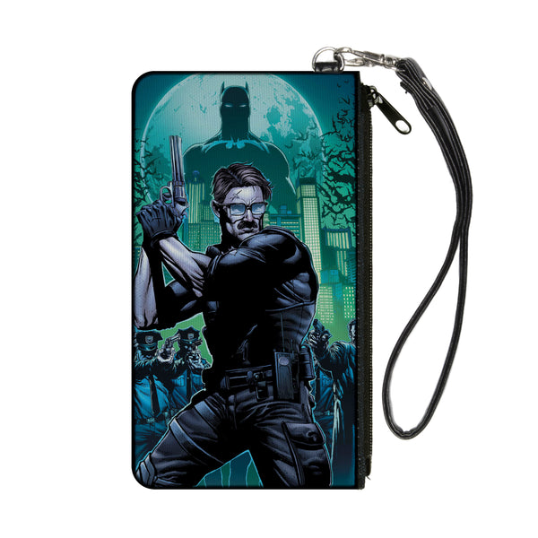 Buckle-Down Canvas Zipper Wallet - SMALL - The New 52 Detective Comics Issue #25 James Gordon Cover Pose Blues/Greens