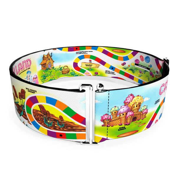 Buckle-Down Cinch Waist Belt - CANDY LAND Queen Frostine Game Path Pose and Lands Multi Color