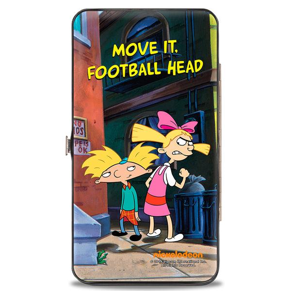 Buckle-Down Hinged Wallet - Arnold & Helga Pose MOVE IT FOOTBALL HEAD
