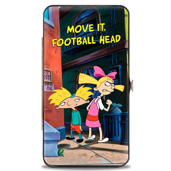 Buckle-Down Hinged Wallet - Arnold & Helga Pose MOVE IT FOOTBALL HEAD
