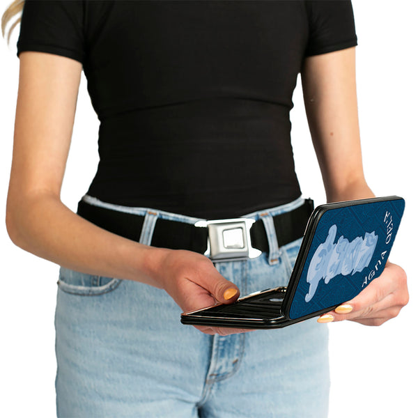 Buckle-Down Hinged Wallet - Avatar Last Airbender AGNA QEL'A WATER TRIBE Blues