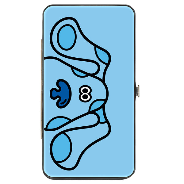 Buckle-Down Hinged Wallet - Blue's Clues Blue Face + Paw Print Blues