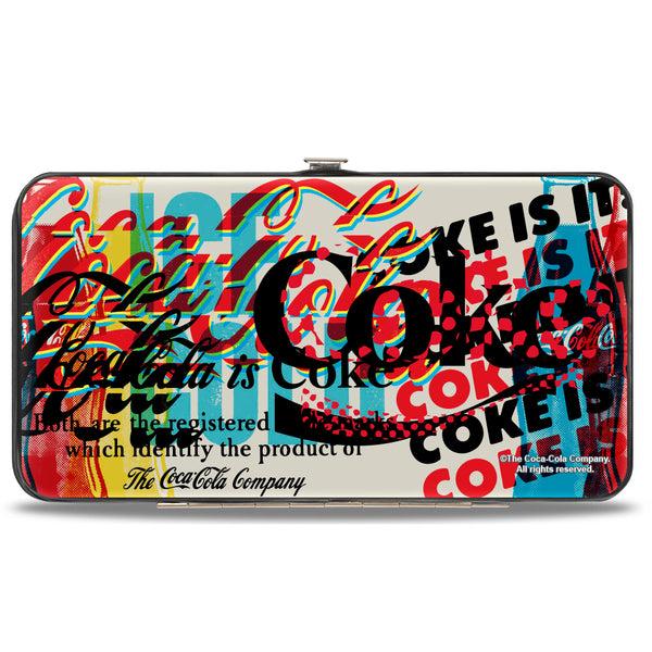 Buckle-Down Hinged Wallet - COKE IS IT Pop Art Collage Multi Color