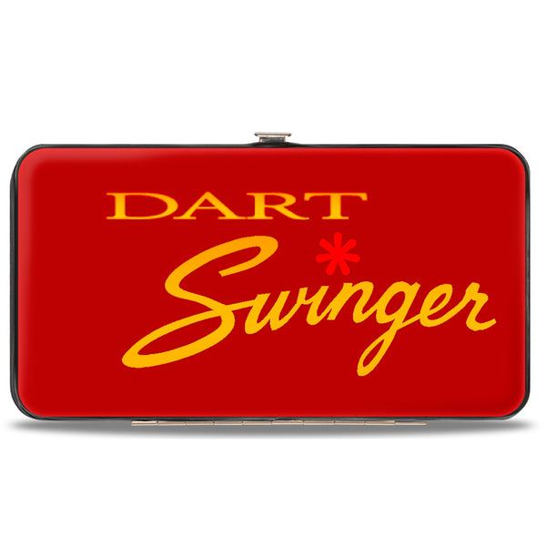 Buckle-Down Hinged Wallet - Dodge DART SWINGER Script Reds Yellow-Fade