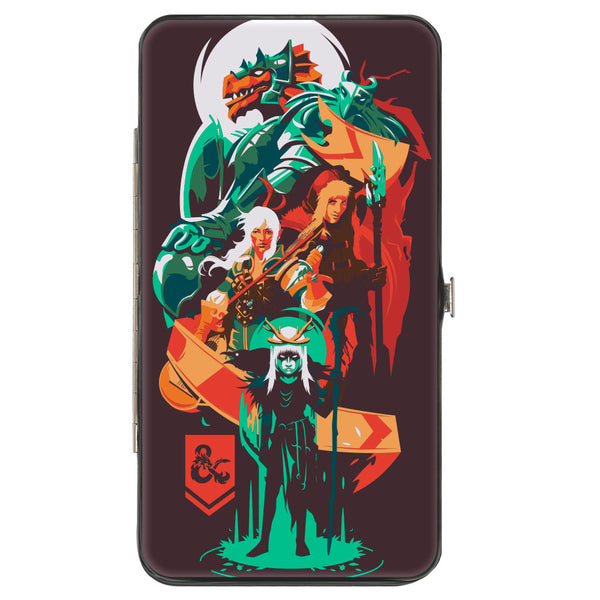 Buckle-Down Hinged Wallet - Dungeons and Dragons Character Collage Brown/Multi Color