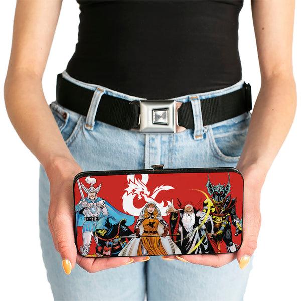 Buckle-Down Hinged Wallet - Dungeons And Dragons Group Pose And Ampersand Icon Red/White