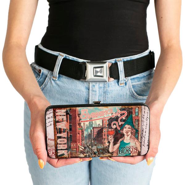 Buckle-Down Hinged Wallet - FANTASTIC BEASTS AND WHERE TO FIND THEM City Post Card NEW YORK IT'S CHARMING