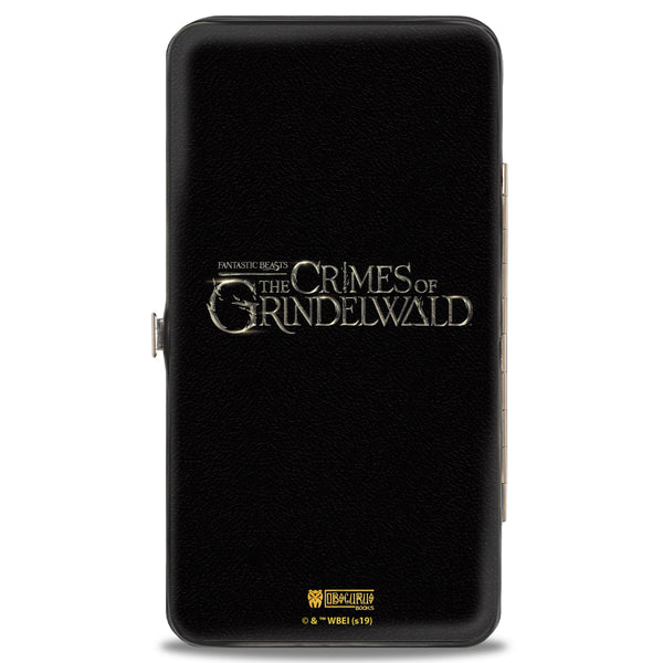 Buckle-Down Hinged Wallet - FANTASTIC BEASTS THE CRIMES OF GRINDEWALD Obscurus Book Binding Black Golds