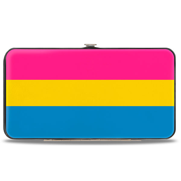 Buckle-Down Hinged Wallet - Flag Pansexual Pink Yellow Blue