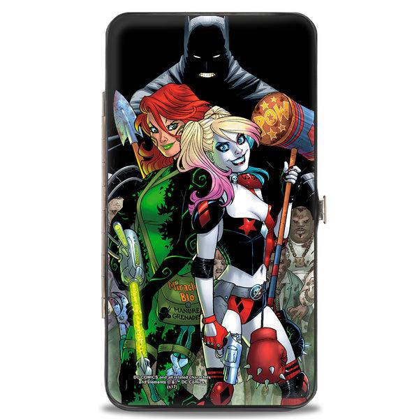 Buckle-Down Hinged Wallet - Harley Quinn Issue #3 Poison Ivy & Harley Quinn Cover Pose Batman Shadow