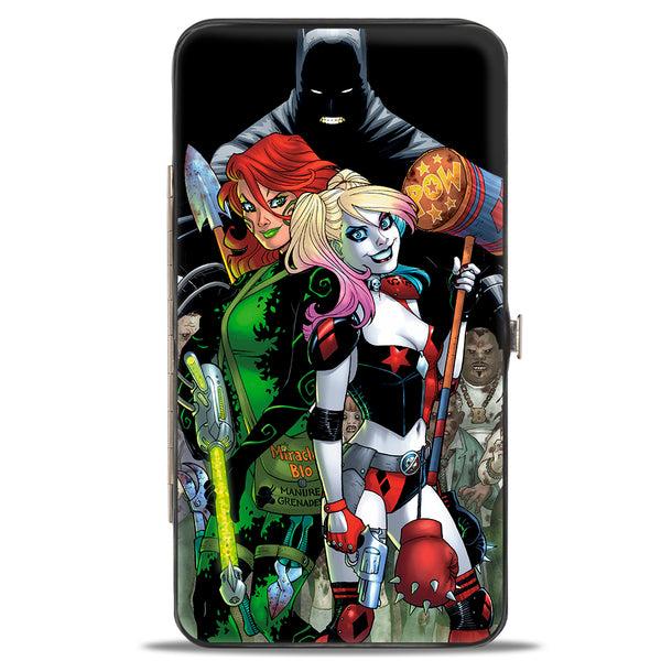 Buckle-Down Hinged Wallet - Harley Quinn Issue #3 Poison Ivy & Harley Quinn Cover Pose Batman Shadow