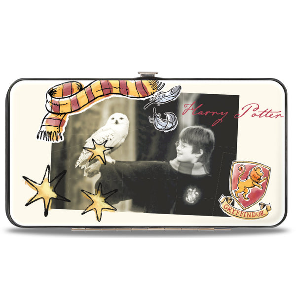 Buckle-Down Hinged Wallet - Harry Potter and Hedwig Vivid Scene and Icons Collage