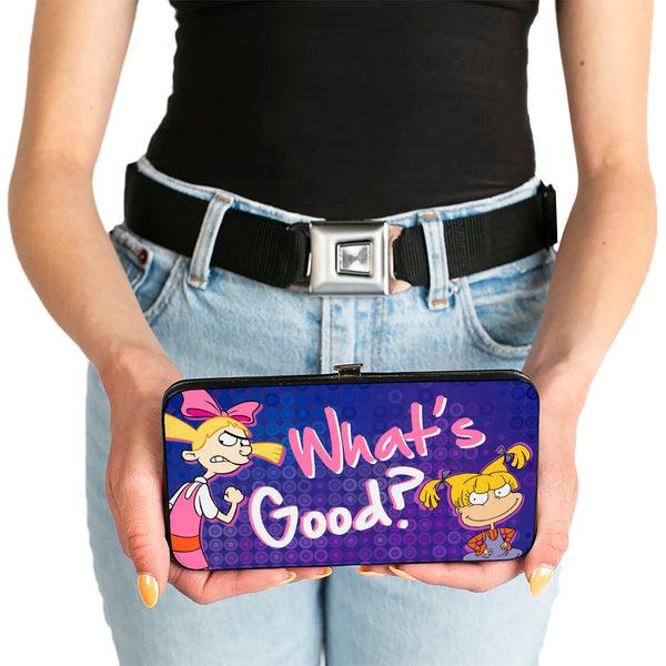Buckle-Down Hinged Wallet - Helga & Angelica WHAT's GOOD? Purples