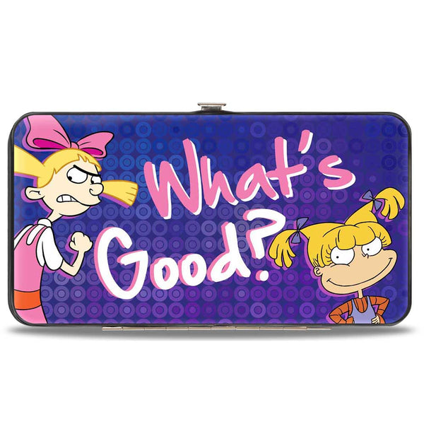Buckle-Down Hinged Wallet - Helga & Angelica WHAT's GOOD? Purples