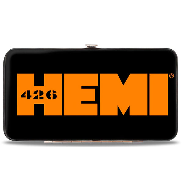 Buckle-Down Hinged Wallet - HEMI 426 Logo2 Black White Orange