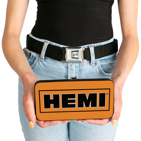 Buckle-Down Hinged Wallet - HEMI Bold2 Orange Black White Black