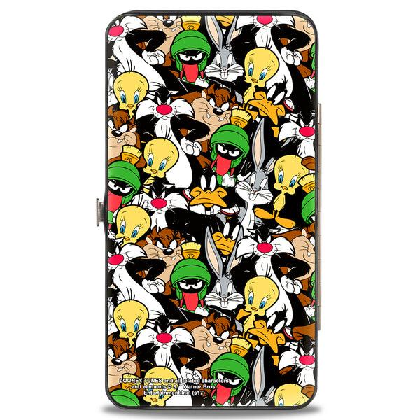 Buckle-Down Hinged Wallet - Looney Tunes 6-Character Stacked Collage5 Portrait