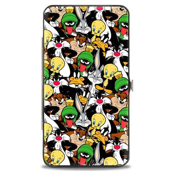 Buckle-Down Hinged Wallet - Looney Tunes 6-Character Stacked Collage5 Portrait