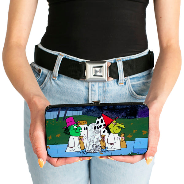 Buckle-Down Hinged Wallet - Peanuts Gang Halloween Trick Or Treat Group Pose