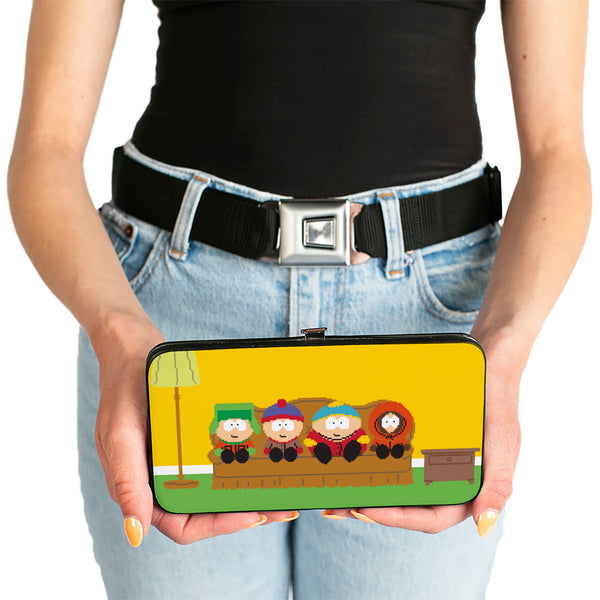 Buckle-Down Hinged Wallet - SOUTH PARK Boys 8-Bit Couch Pose Yellow