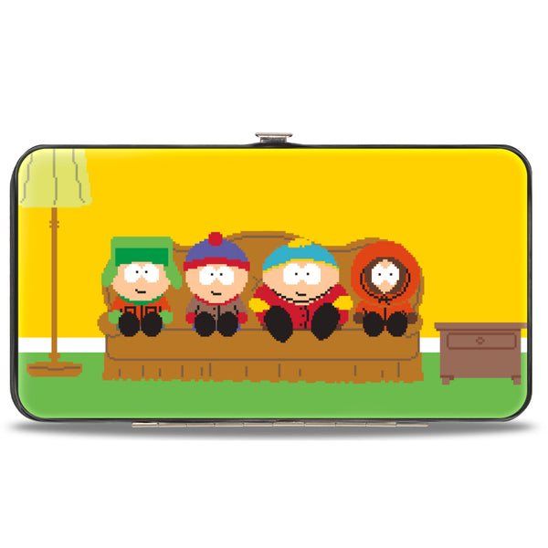 Buckle-Down Hinged Wallet - SOUTH PARK Boys 8-Bit Couch Pose Yellow