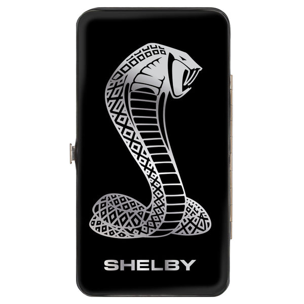 Buckle-Down Hinged Wallet - Super Snake Cobra SHELBY Black Silvers