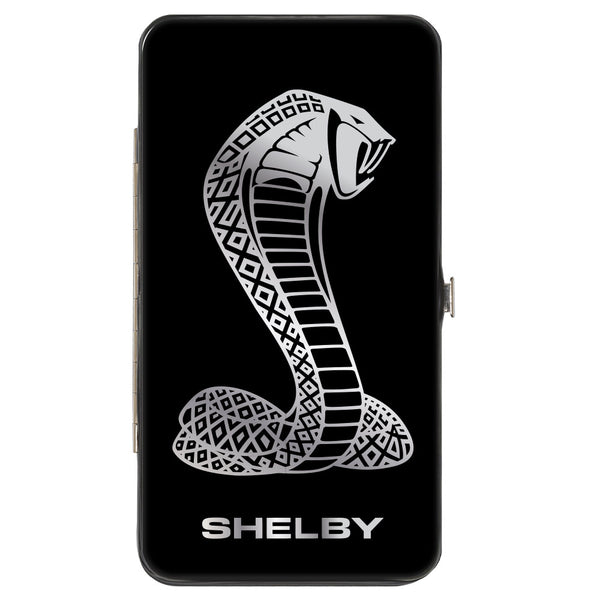 Buckle-Down Hinged Wallet - Super Snake Cobra SHELBY Black Silvers