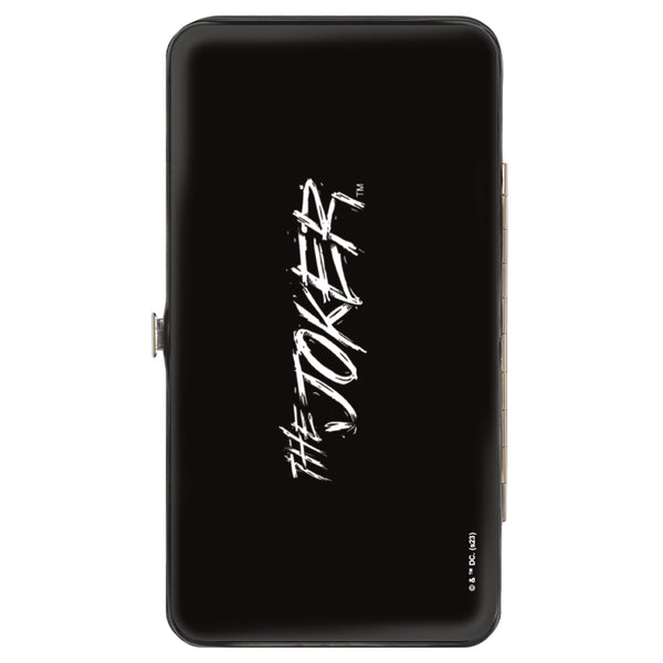Buckle-Down Hinged Wallet - THE JOKER Smiling Face Sketch Black/White