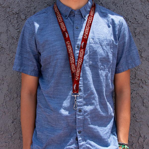 Buckle-Down Lanyard - 1.0" - A NIGHTMARE ON ELM STREET/SPRINGWOOD Freddy Pose Black/Red/White