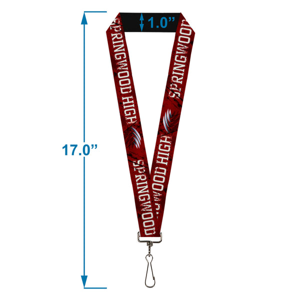 Buckle-Down Lanyard - 1.0" - A NIGHTMARE ON ELM STREET/SPRINGWOOD Freddy Pose Black/Red/White