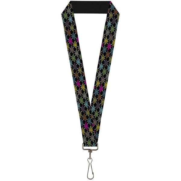 Buckle-Down Lanyard - 1.0" - BD Monogram Black Multi Neon