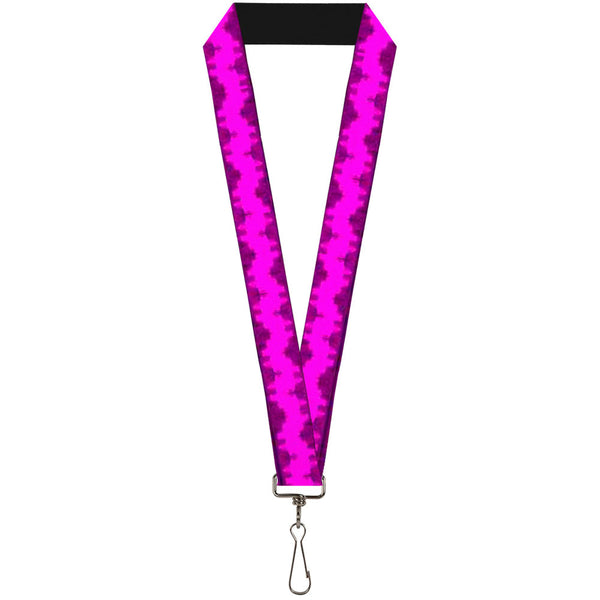 Buckle-Down Lanyard - 1.0" - Boudoir Wallpaper Fuchsia Black