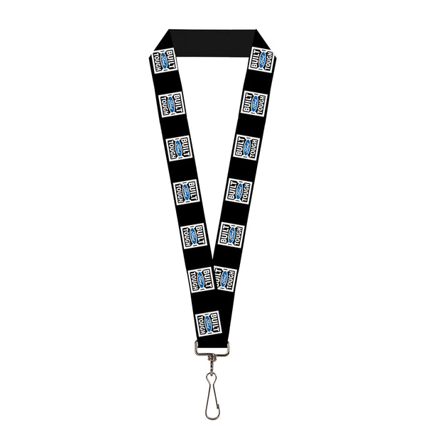 Buckle-Down Lanyard - 1.0" - BUILT FORD TOUGH Logo2 Black White Blue
