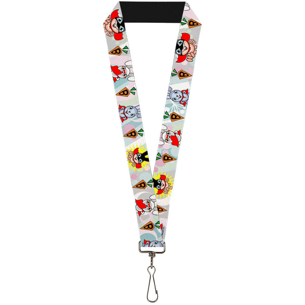 Buckle-Down Lanyard - 1.0" - Bunny Superhero Multi Pastel