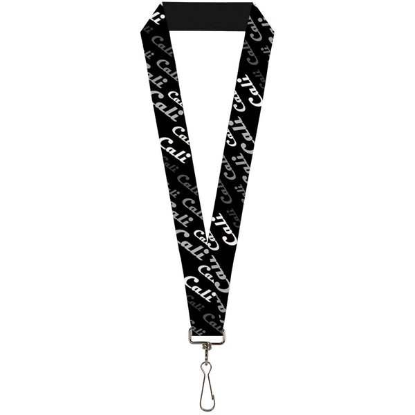 Buckle-Down Lanyard - 1.0" - CALI Fade Diagonal Black Gray White
