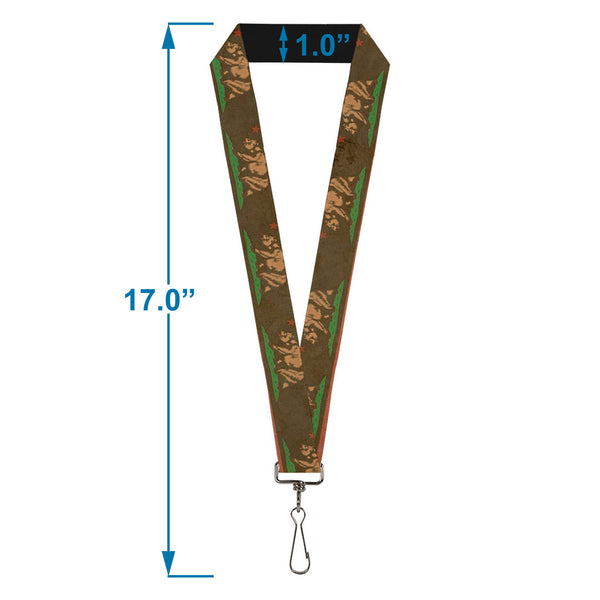 Buckle-Down Lanyard - 1.0" - California Flag Weathered Browns