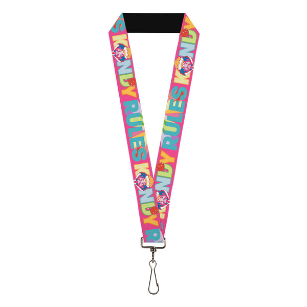 Buckle-Down Lanyard - 1.0" - Candy Land KANDY RULES King Kandy Face Red/Multi Color
