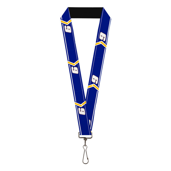 Buckle-Down Lanyard - 1.0" - Chase Elliott #9 Car Scheme Blue/Yellow/White